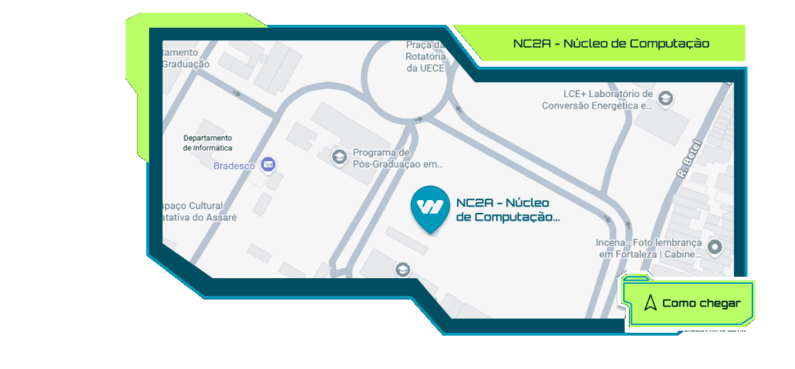 Mapa: NC2A - Núcleo de Computação Aplicada, UECE